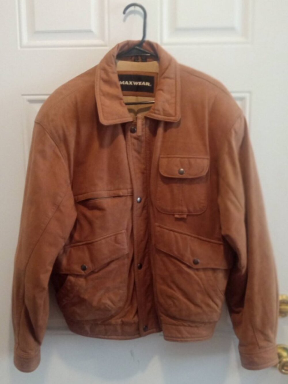 1980's Leather Jacket by Maxwear Size M